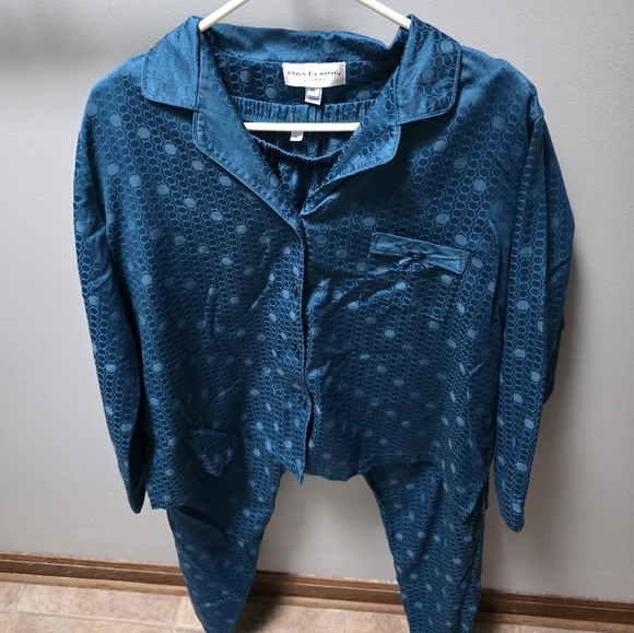 Miss Elaine Other - Miss Elaine Teal Blue Womans Large Petite Pajama Set